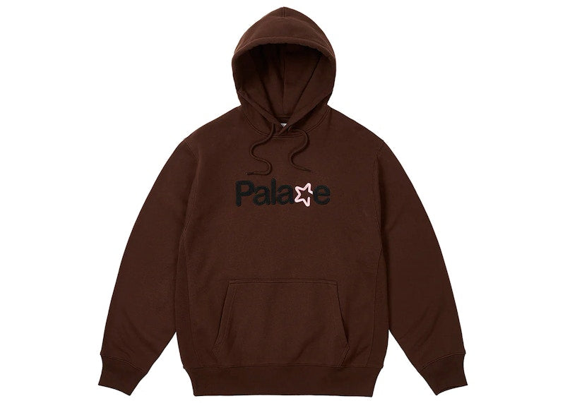 Palace Signature Hood (FW23) Nice Brown