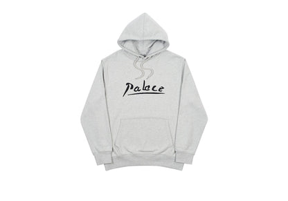 Palace Signature Hood Grey Marl