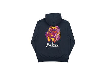 Palace Signature Hood Navy