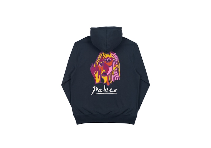 Palace Signature Hood Navy