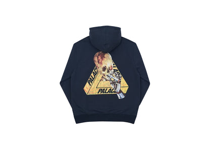 Palace Skeledon Hood Navy/Yellow