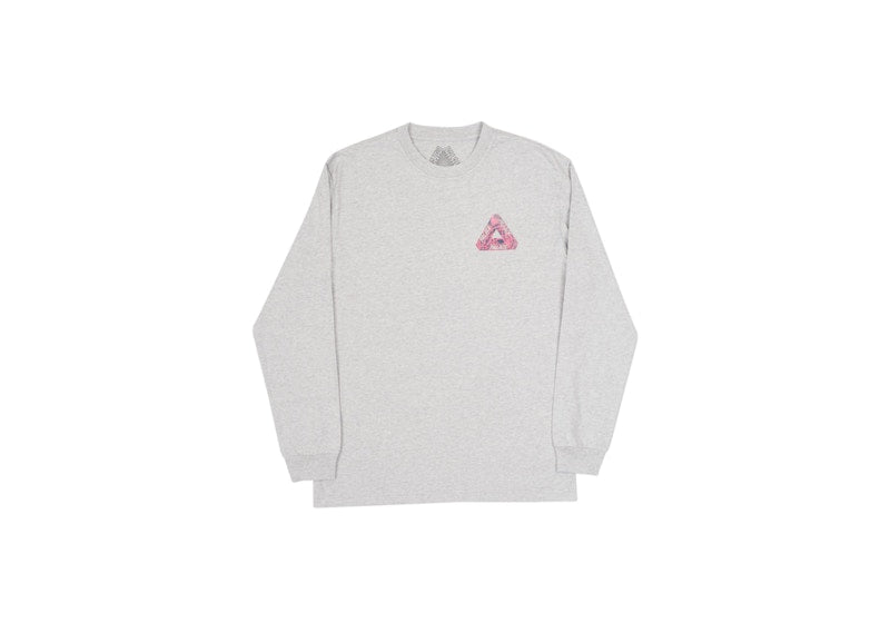 Palace Skeledon Longsleeve Grey Marl/Pink