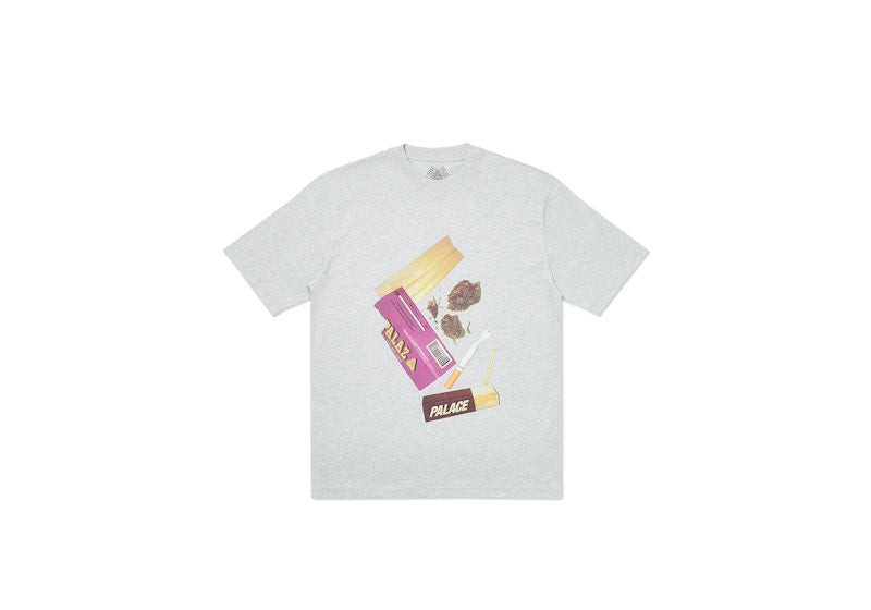 Palace Skin Up Monsieur T-shirt Grey Marl