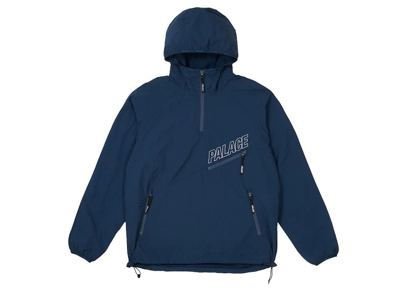 Palace Slant Zip Shell Jacket Blue