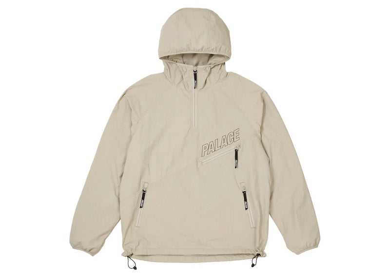 Palace Slant Zip Shell Jacket Grey