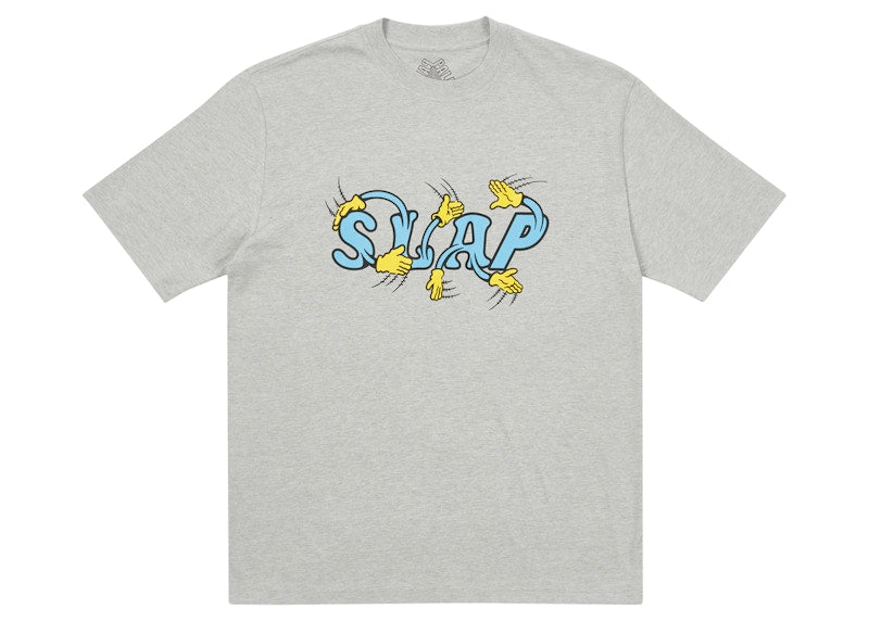 Palace Slap Hands T-shirt Grey Marl