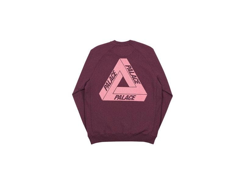 Palace Slub Crew Burgundy
