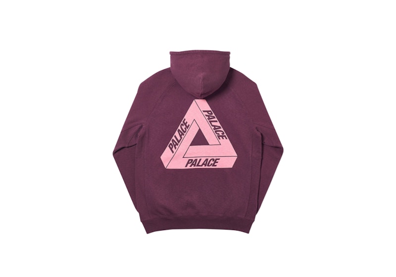 Palace Slub Hood Burgundy