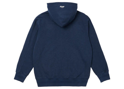 Palace Slub Zig Zag Hood Navy