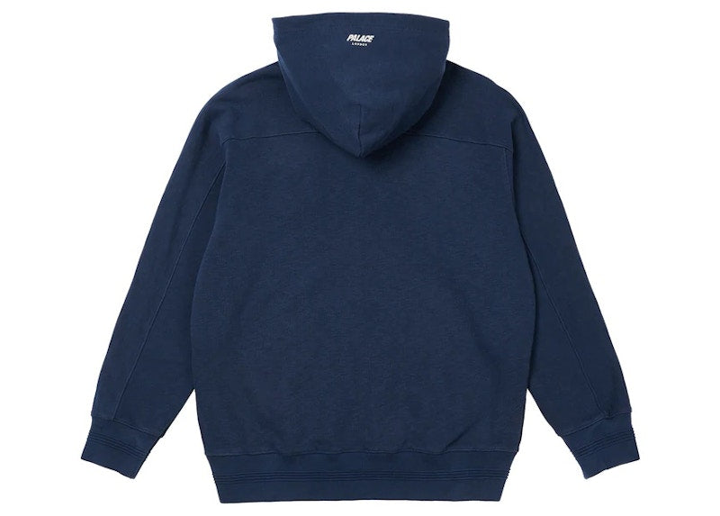 Palace Slub Zig Zag Hood Navy