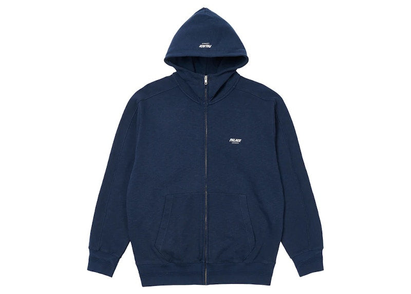 Palace Slub Zig Zag Hood Navy