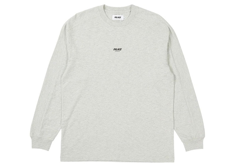 Palace Slub Zig Zag Longsleeve Grey Marl