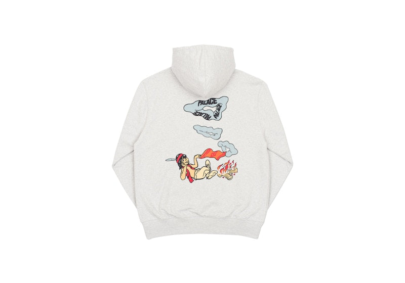 Palace Smoke Sig Hood Grey Marl