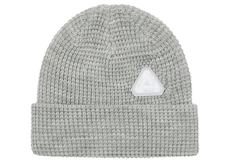 Palace Sofar Waffle Beanie Light Grey Marl