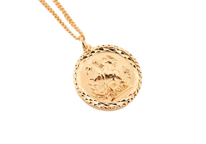 Palace Solid Sovereign Pendant Gold