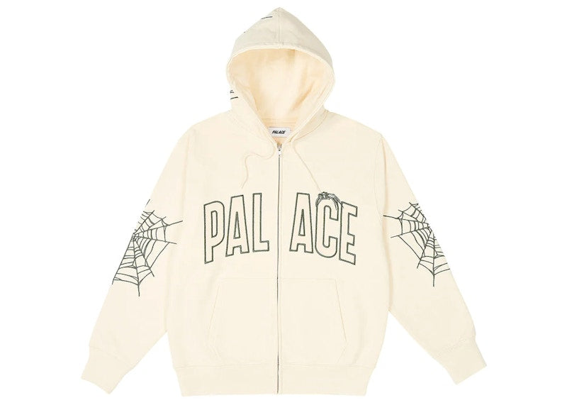 Palace Spider Zip Hood Soft White