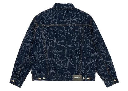 Palace Splat Denim Jacket Indigo