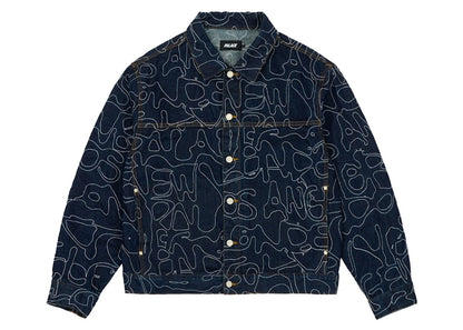 Palace Splat Denim Jacket Indigo