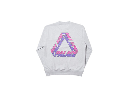 Palace Split P3 Crew Grey Marl