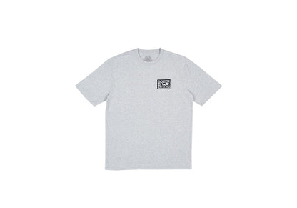 Palace Split T-shirt Grey Marl/Blue