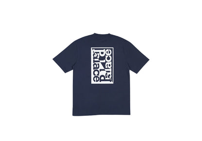 Palace Split T-shirt Navy/White