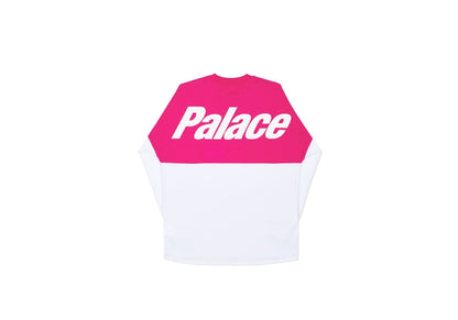 Palace Splitter Longsleeve Hot Pink/White