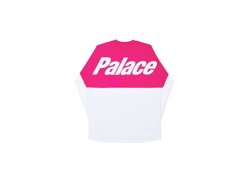 Palace Splitter Longsleeve Hot Pink/White