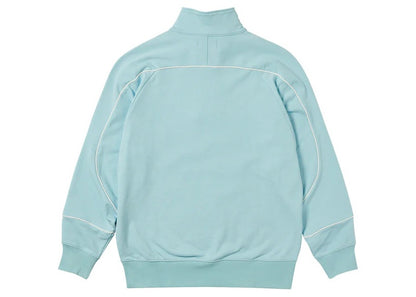 Palace Sport Piped 1/4 Zip Crystalised Blue