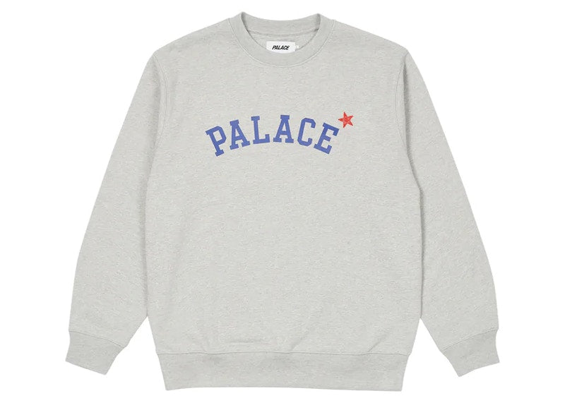 Palace Star Crew Grey Marl