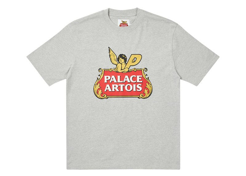 Palace Stella Artois Cartouche T-shirt Grey Marl