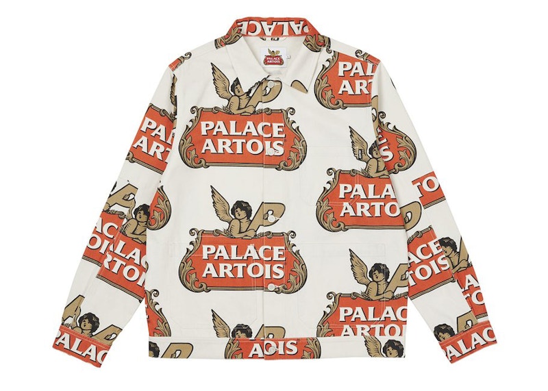 Palace Stella Artois Chore Jacket White/Red/Gold