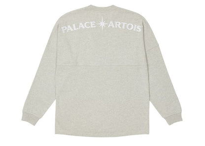 Palace Stella Artois Drop Shoulder Longsleeve Grey Marl