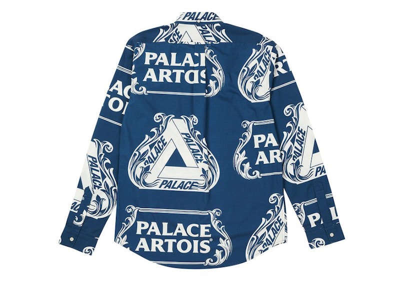 Palace Stella Artois Oxford Shirt Navy/White