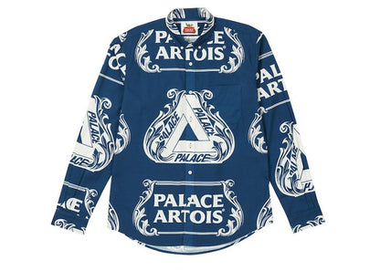 Palace Stella Artois Oxford Shirt Navy/White