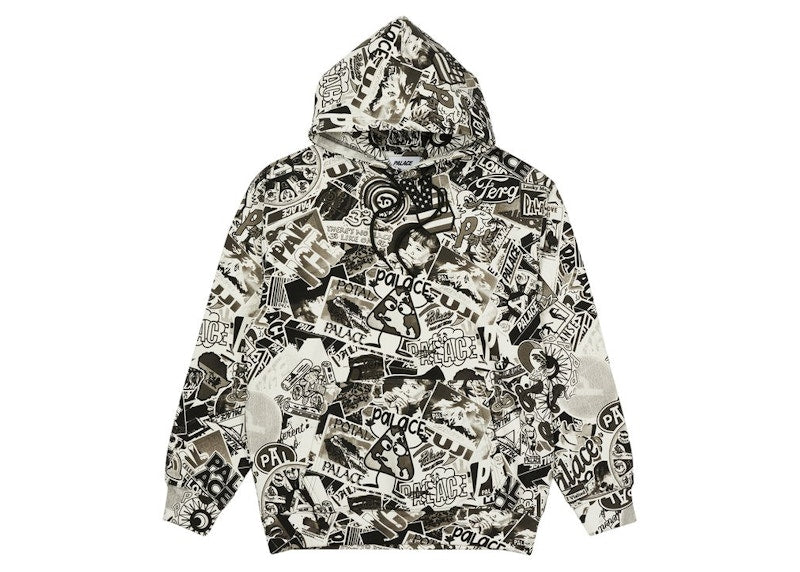 Palace Sticker Pack Hood Black/White