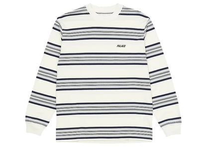 Palace Stoner Stripe Longsleeve Top White