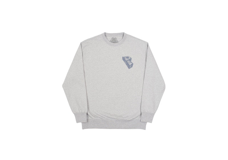 Palace Stones Crew Grey Marl/Blue/Green