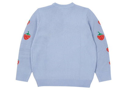 Palace Strawberry Knit Baby Blue
