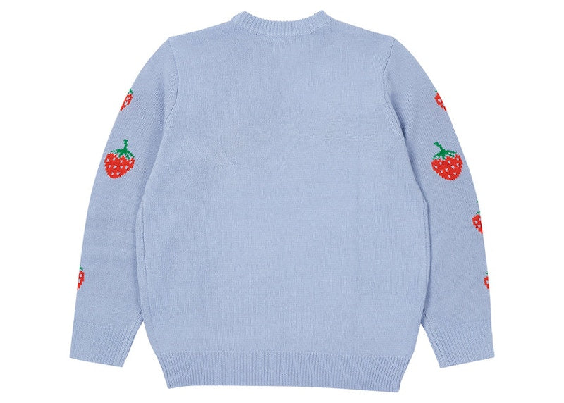 Palace Strawberry Knit Baby Blue