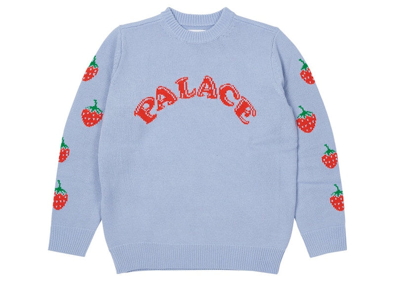 Palace Strawberry Knit Baby Blue