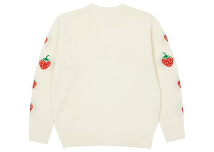 Palace Strawberry Knit White