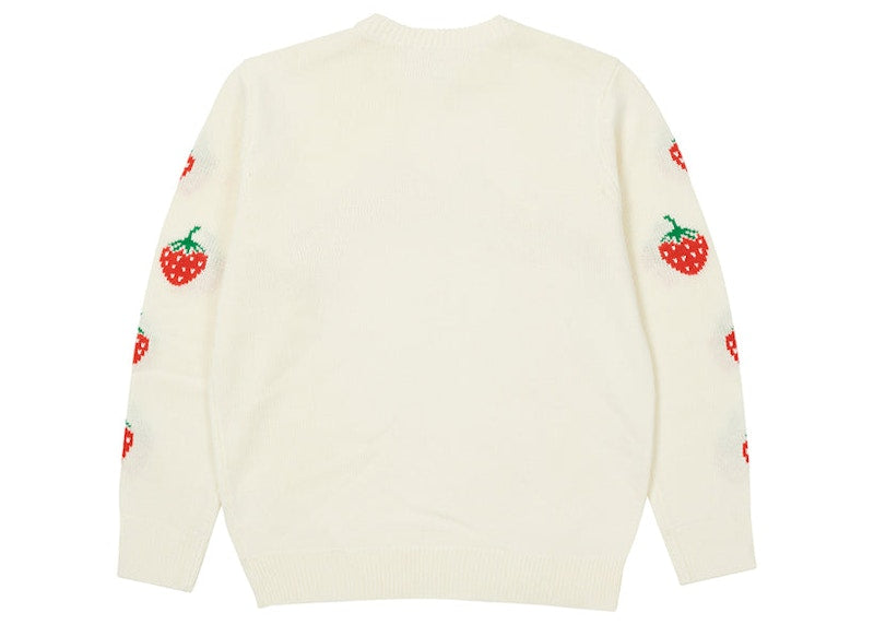 Palace Strawberry Knit White