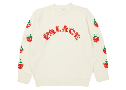 Palace Strawberry Knit White