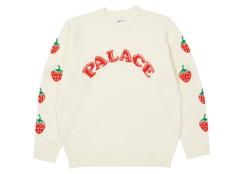 Palace Strawberry Knit White