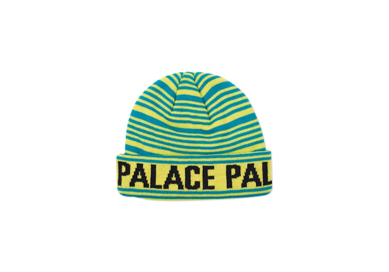 Palace Stripe Beanie Fluro