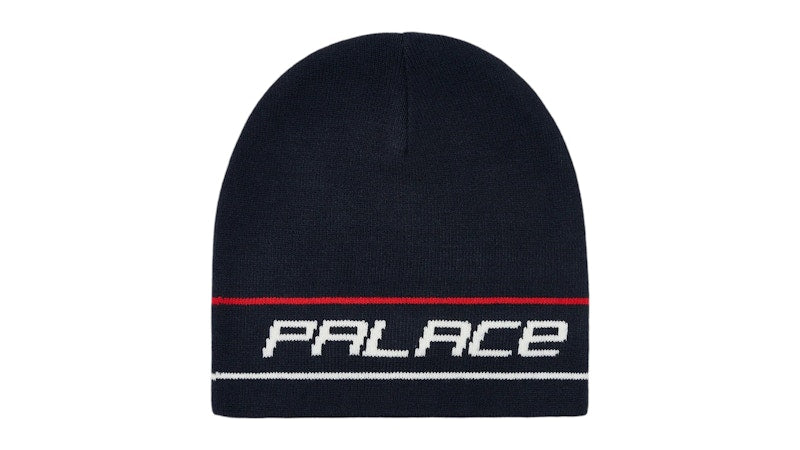 Palace Stripe Nein Cuff Beanie Navy