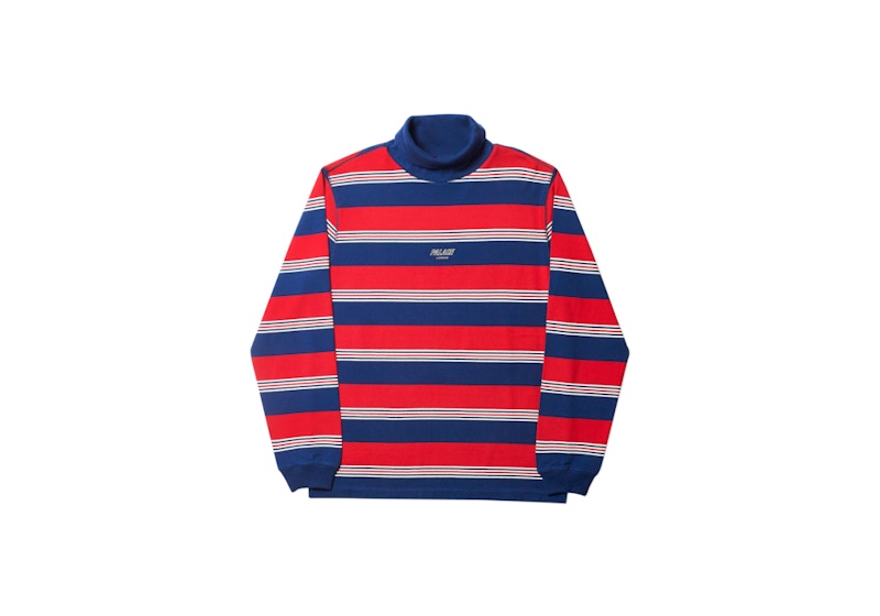 Palace Striped High Roller Top Red/White/Navy
