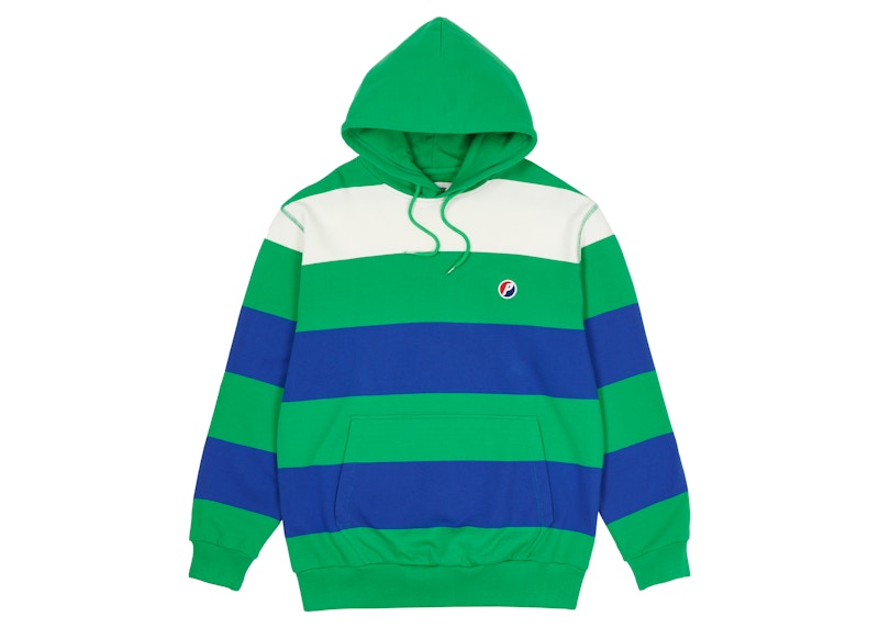 Palace Striped Hood Green