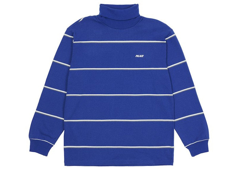 Palace Striped Turtleneck Blue