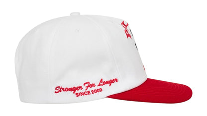 Palace Stronger For Longer Snapback White/Red